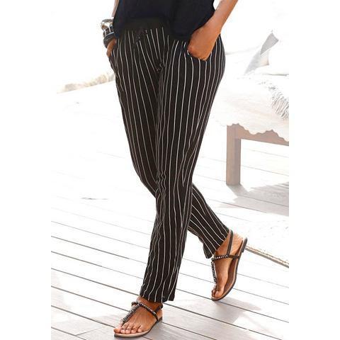 Buffalo Strandbroek met gestreepte print, comfortabele, Kleding | Dames, Broeken en Pantalons, Nieuw, Verzenden
