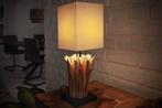 Handgemaakte drijfhout tafellamp EUPHORIA 45cm beige met, Huis en Inrichting, Lampen | Tafellampen, Ophalen of Verzenden, Nieuw