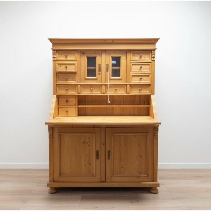 Secrétaire à abattant - Hout - dennenhout, Antiek en Kunst, Curiosa en Brocante