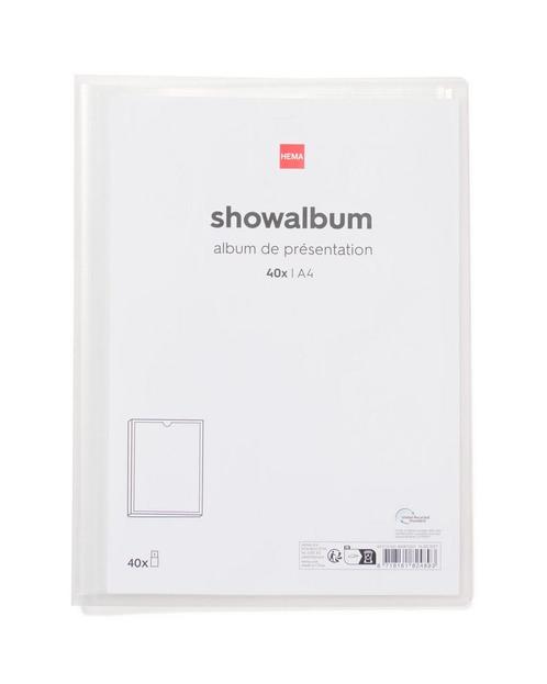 HEMA Showalbum A4 transparant, Diversen, Agenda's, Nieuw, Verzenden
