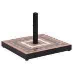 vidaXL Parasolvoet vierkant 12 kg terracottakleurig wit, Verzenden, Nieuw, Parasolvoet