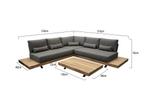 Robusto platform hoek loungeset 4 delig teak, Tuin en Terras, Tuinsets en Loungesets, Ophalen of Verzenden, Nieuw, Teakhout