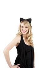 Tiara velvet Kattenoren, Verzenden, Nieuw, Feestartikel