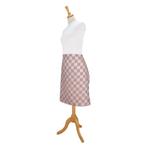 Schort Sloof Beige en Wit Geblokt 60x70cm 100% Katoen - Treb, Huis en Inrichting, Keuken | Textiel, Verzenden, Nieuw, Overige kleuren