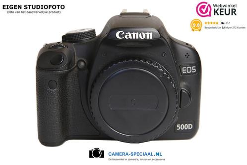 Canon EOS 500D digitale camera (30.506 clicks) met garantie, Audio, Tv en Foto, Fotocamera's Digitaal, Spiegelreflex, Zo goed als nieuw