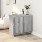 vidaXL Dressoir 80x40x75 cm bewerkt hout grijs sonoma, Huis en Inrichting, Kasten | Dressoirs, Verzenden, Nieuw, 50 tot 100 cm
