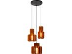 Lucide ROLLO - Hanglamp - 3xE27 - Dimbaar - Terracotta, Huis en Inrichting, Lampen | Hanglampen, Verzenden, Zo goed als nieuw