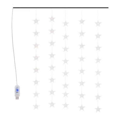 Feestverlichting led stergordijn | retourdeal | 41% korting, Tuin en Terras, Buitenverlichting, Netvoeding, Minder dan 50 watt