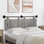 vidaXL Hangend Hoofdeinde Lichtgrijs 150 x 55 x 5 cm Fluweel, Verzenden, Nieuw, Stof