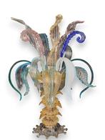 Murano Glass - Tafellamp - Glas, Hout, IJzer