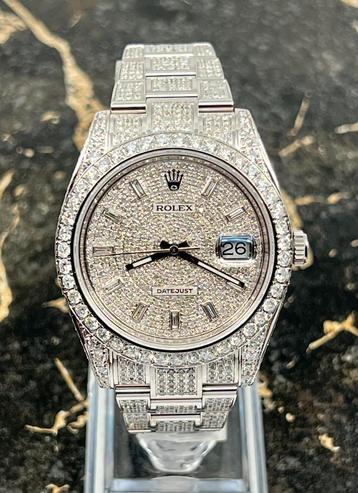 Rolex Datejust 41 - Baguette pave - New  126300 - Iced Out beschikbaar voor biedingen