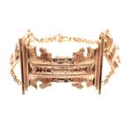 Antiek gouden armband van bijbel slot uit 1858 | Ø 60 mm, Ophalen of Verzenden, Gebruikt, Overige kleuren, Goud