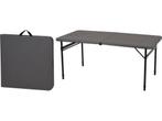 Redcliffs Campingtafel van staal - 122 x 61 cm - Donkergrijs, Verzenden, Nieuw
