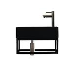 Sani Royal Fontein Frame Mat Zwart Quartz Gun, Tuin en Terras, Nieuw