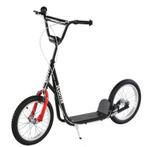 TRUUSK Kinderstep 16 Inch Zwart - Stadsstep Met Luchtbanden, Verzenden, Nieuw