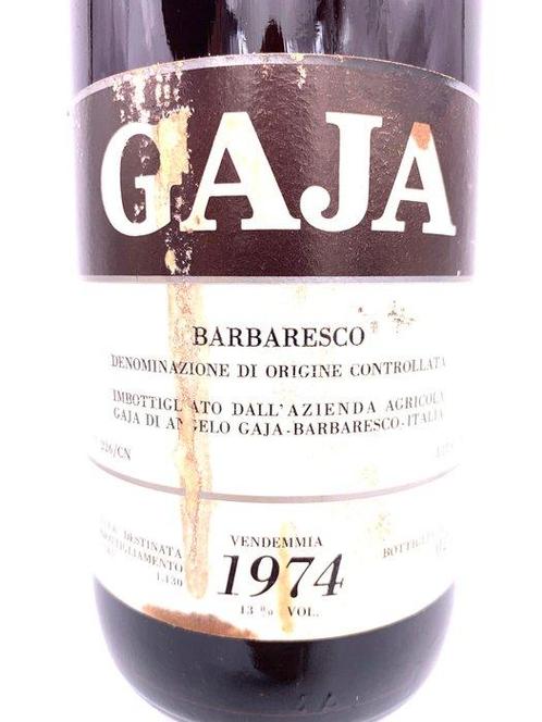 1974 Gaja - Barbaresco - 1 Fles (0,75 liter), Verzamelen, Wijnen