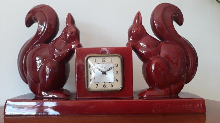 Pendule - Art Deco Aardewerk - 1940-1950, Antiek en Kunst, Antiek | Klokken