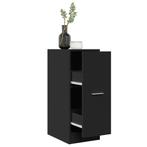 vidaXL Apothekerskast 30x41x77,5 cm bewerkt hout zwart, Huis en Inrichting, Kasten | Overige, Verzenden, Nieuw