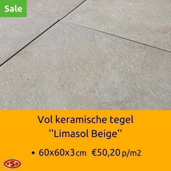 Tegels I Vol Keramisch I 3 cm dik I VSB I Sale, Tuin en Terras, Tegels en Klinkers, Terrastegels, Nieuw, 10 m² of meer, Keramiek