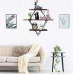 Industriële Wandplank 3 Lagen –Hout en Metaal Zwevende Plank, Huis en Inrichting, Kasten | Wandmeubels, Verzenden, Nieuw