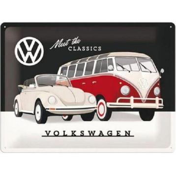 Wandbord - Volkswagen Meet The Classics beschikbaar voor biedingen