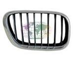 BMW X5, E53, 2000-2003 - GRILLE, chrome zwart, rechts, Auto-onderdelen, Verzenden, Nieuw, BMW