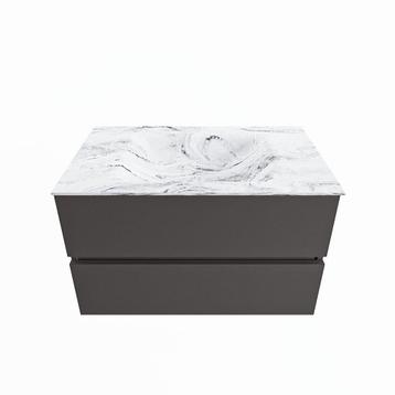 MONDIAZ VICA-DLUX 80cm badmeubel onderkast Dark grey 2 beschikbaar voor biedingen