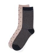 HEMA Dames sokken met bamboe naadloos - 2 paar grijsmelange, Nieuw, Verzenden