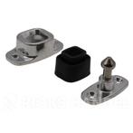 Deurklem set aluminium groot – 3-delig met pin hoogte 40 mm, Ophalen of Verzenden, Nieuw