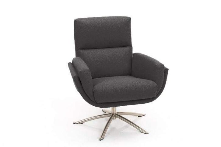 Relaxfauteuil Herxen - relaxfauteuils - Antraciet, Huis en Inrichting, Stoelen, Nieuw, Stof