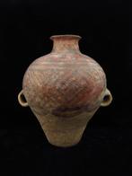 Oud-Chinees Terracotta - Majiayao cultuur - Grote versierde, Antiek en Kunst
