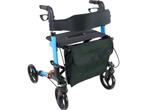 Rollator - Lichtgewicht, stabiel en klein opvouwbaar - Blauw, Verzenden, Zo goed als nieuw