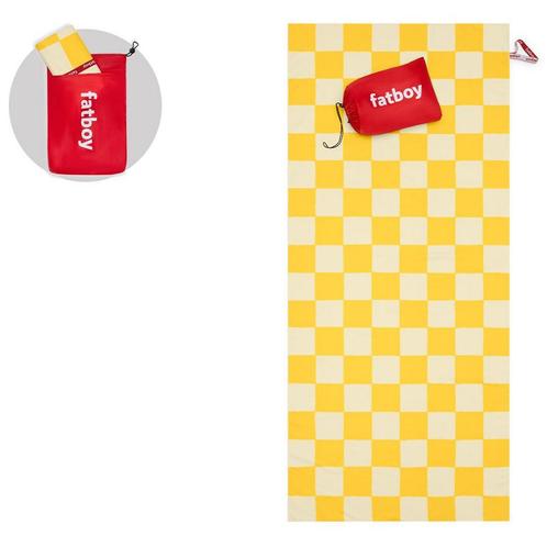 20% Korting | Fatboy Beach Badlaken, Huis en Inrichting, Badkamer | Badtextiel en Accessoires, Geel, Zo goed als nieuw, Verzenden