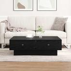 vidaXL Salontafel Zwart eiken Bewerkt hout 90 x 90 x 28 cm, Verzenden, Vierkant, Nieuw, 50 tot 100 cm