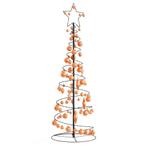 vidaXL Kerstboom lichtkegel met kerstballen 100 LEDs, Verzenden, Nieuw