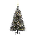 vidaXL Kunstkerstboom met LEDs, kerstballen en sneeuw 180, Diversen, Kerst, Nieuw, Verzenden