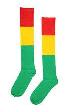 Lange Sokken Rood Geel Groen Reggae 36-40 Lange Kousen Sport, Ophalen of Verzenden, Nieuw, Carnaval