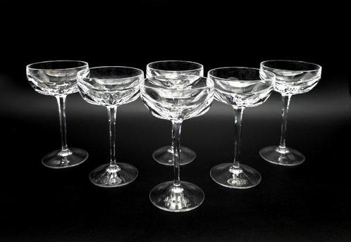 Cristalleria Francese - Champagneglas (6) - Kristal -, Antiek en Kunst, Antiek | Meubels | Tafels