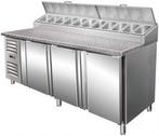 Pizzawerkbank met 3 deuren | 60x40 cm roosters Saro, Verzenden, Nieuw in verpakking