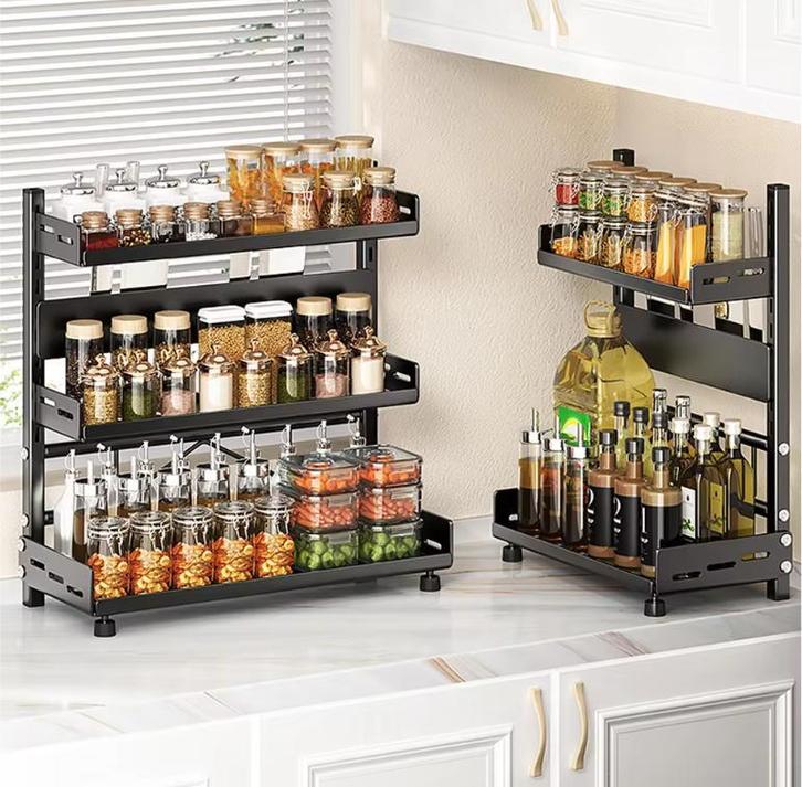 Kruidenrek Keuken 50 cm – Dubbel of Driehoog Carbon Staal, Huis en Inrichting, Kasten | Buffetkasten, Nieuw, Verzenden