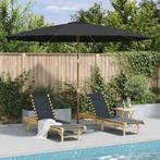vidaXL Parasol met houten paal 350 cm antraciet, Tuin en Terras, Verzenden, Nieuw, 3 tot 4 meter