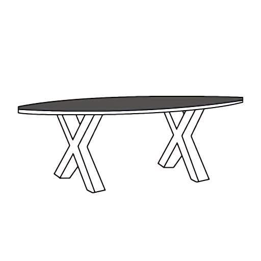 Eettafel TOV-X Emmen - eettafel, Huis en Inrichting, Tafels | Eettafels, Nieuw, Overige materialen, Overige vormen