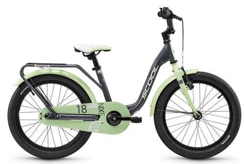 SCOOL niXe 18 Dark grey - Pastel Green 5+, Fietsen en Brommers, Fietsen | Kinderfietsjes, Nieuw, Verzenden