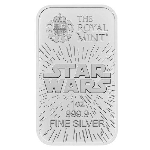 1 Troy Ounce - Zilver .999 - 1 oz Star Wars Light Side, Postzegels en Munten, Edelmetalen en Baren
