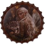 Bierdop/Kroonkurk Metaal - Boself Blond Gewaad Groen met Gou, Ophalen of Verzenden, Nieuw