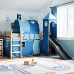 vidaXL Kinderhoogslaper met toren 80x200 cm massief, Huis en Inrichting, Eenpersoons, Nieuw, 80 cm, 200 cm