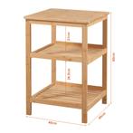 [en.casa] Staand rek Ikerasak bamboe badkamerrek 60x40x40 cm, Huis en Inrichting, Tafels | Bijzettafels, Verzenden, Nieuw