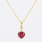 Hanger - 18 karaat Geel goud - 3.00ct. tw. Robijn, Sieraden, Tassen en Uiterlijk, Antieke sieraden