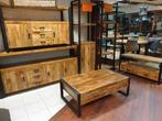 Dressoir Mangohout | Naturel | Breedte: 180,0cm, Ophalen of Verzenden, Nieuw, Industrieel