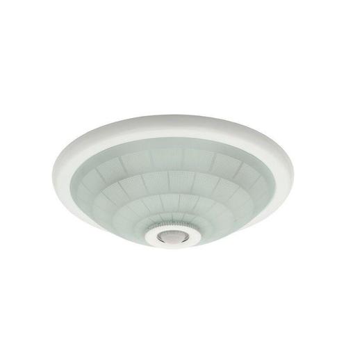 Witte plafondlamp Extet met bewegingsmelder, E27 fitting, Huis en Inrichting, Lampen | Plafondlampen, Nieuw, Glas, Ophalen of Verzenden